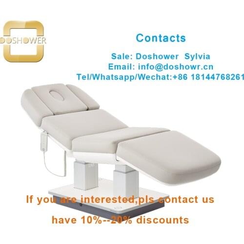Hydraulic lift for massage tables with massage bed fitted sheet for eletric facial bed