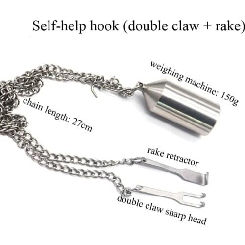 Stainless steel eye bag self-hook cosmetic eyelid retractor double eyelid surgery tool nose eye instrument