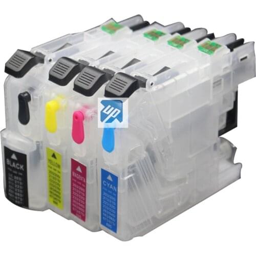 LC201 LC203 refillable ink cartridge for brother MFC-J460DW J480DW J485DW J680DW J880DW J885DW printer with ARC chip