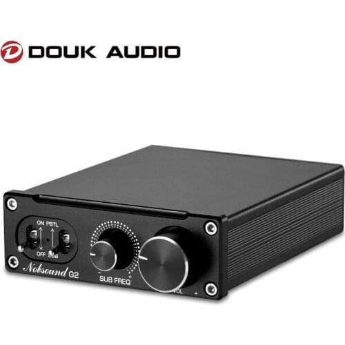 Douk Audio G2 Mini Mono Channel Subwoofer Full-Frequency HiFi 100W Digital Amplifier Desktop Stereo Audio Amp
