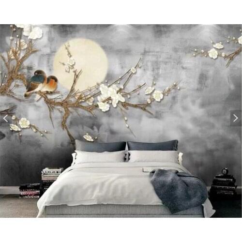 Custom wallpaper murals Magnolia flower bird butterfly landscape background wall photo home decoration living room 3d wallpaper
