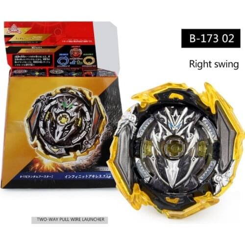 NEW Bayblade Burst Superking B-173-02 Infinite Achilles 7 Loop 1D Shield In Box With Two-way Pull Wire Launcher