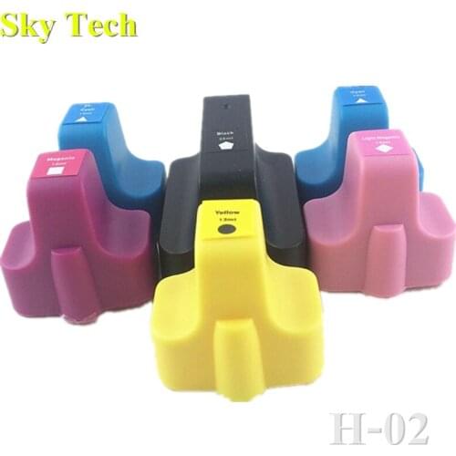 One set Compatible Cartridge For HP02 , Suit for HP Photosmart 3110 3210 3310 C5150 C5180 C6150 C6180 C7150 D7160 D7360 etc