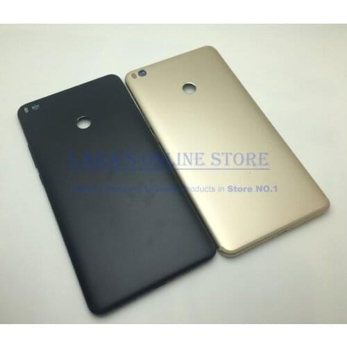 Original for Xiaomi Mi Max 2 Max2 Back Battery Cover Door Housing + Flash + Volume Side Key Button Metal Back Case Repair Parts