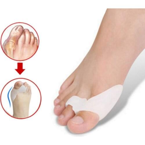 1Pair Hallux Valgus Corrector Bone Thumb Orthotic Orthopedic Silicone Big Toe Separator Bunion Corrector Pedicure Foot Care Tool