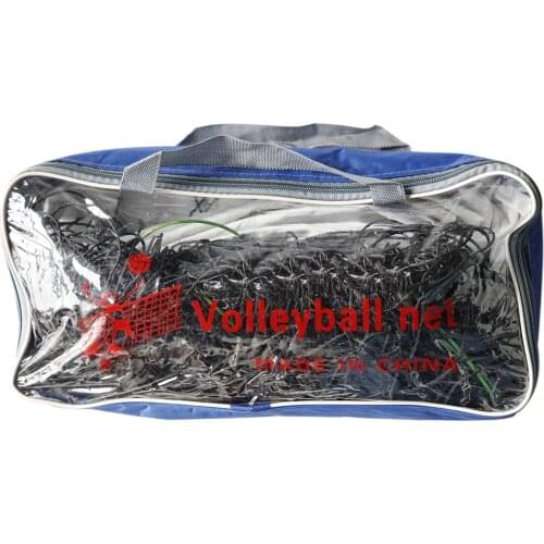 Portable PE Volleyball Net with Canvas Edge Outdoor Indoor Standard Volleyball Net for Competition Training Practice