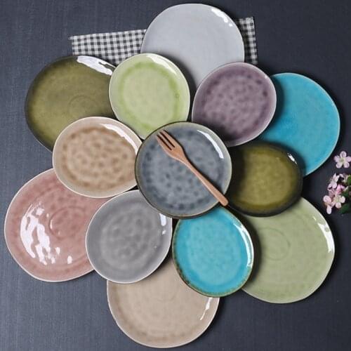 Seasoning hot Sauce Dish cup Ceramic Plate Small Dish Plates Butter mustard Sushi Vinegar Soy Dishes Kitchen Porcelain Saucer