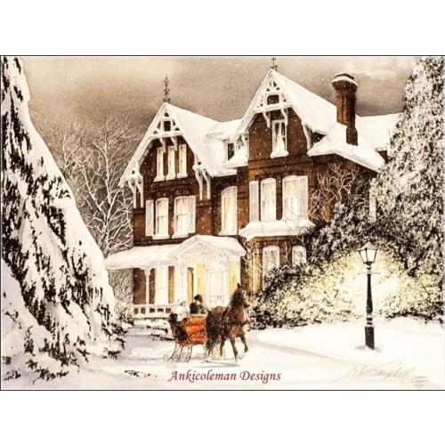 Needlework for embroidery DIY DMC Color High Quality - Counted Cross Stitch Kits 14 ct Oil painting - Coming Home 3