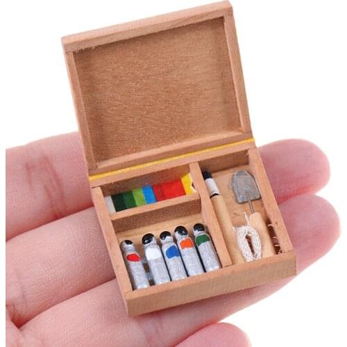 Chair Perfume Bottle Laptop Computer Table Lamp Clock Children Baby Gift Toys 1:12 Dollhouse Mini Furniture Toy high quality