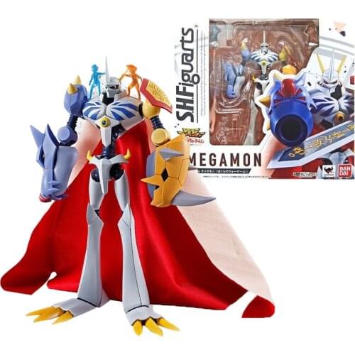 In Stock Original BANDAI SHF Digimon Adventure Omegamon War Greymon First Edlition Movie Model Toys