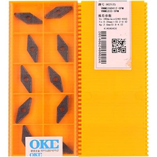 VNMG160412-OPM OC2125 100% Original China OKE carbide insert with the best quality 10pcs/lot free shipping