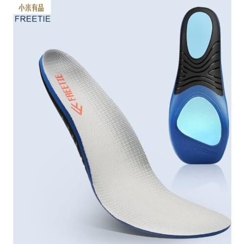 Youpin Shock Absorber Sports Insole Grey Shock Absorber Springback Torsional Support Polyester Fiber Insole