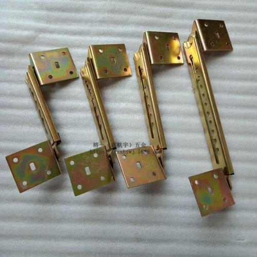 1 Pair Angle Lifting Rod Desk 10 Gear Adjusting Hinge Angle Hinge WITH Bracket Cabinet Door Lift Pneumatic Support Hardware