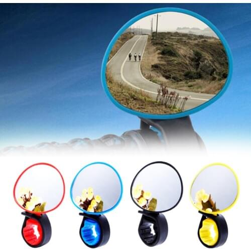 1 Pcs Bicycle Adjustable Rearview Mirror Mountain Bike Reflector 360 Degree Rotation Mirror Cycling Safety Tool Equipment