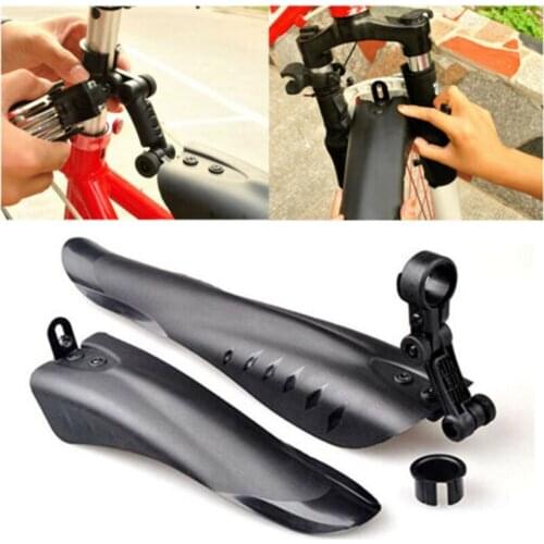 2 PCS Swallow Tail MTB Parts Bicycle Mudguard Wings Bike Fenders Front Rear EIG88
