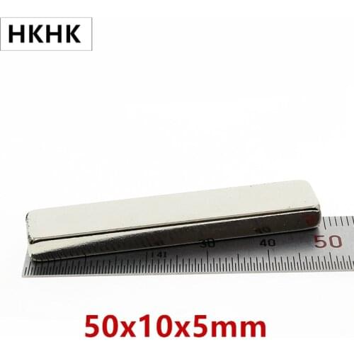 20PCS 50mm x 10mm x 5mm Super Strong Neodymium Rare Earth Magnet 50*10*5 Nickel 50X10X5 Art Craft Connection