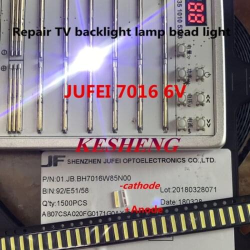 200PCS LED Backlight High Power LED 1W 6V 7016 Cool white LCD Backlight for TV TV Application