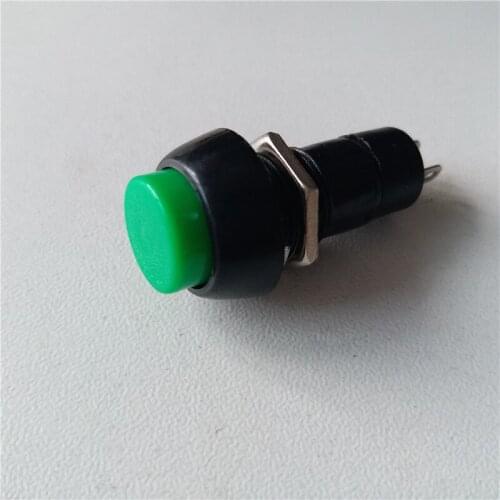 45pcs push button Switches PBS-11A round head 250V 3A switch button self-locking switch lock button