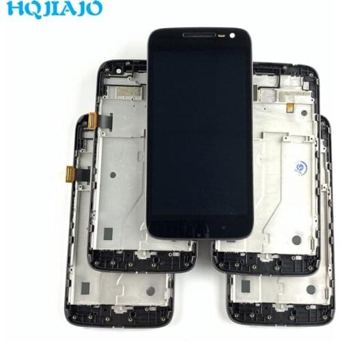 5 PCS With Frame For Motorola Moto G4 Play XT1604 XT1602 XT1607 XT1609 XT1601 XT1603 LCD Display Touch Screen Digitizer