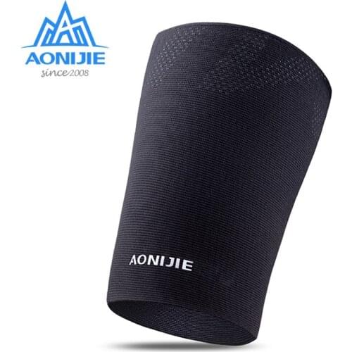 AONIJIE Adjustable Leg Warmers Compression Thigh Sleeve Leg Brace Support Quad Wrap Sports Injury Recovery for Running Cycling
