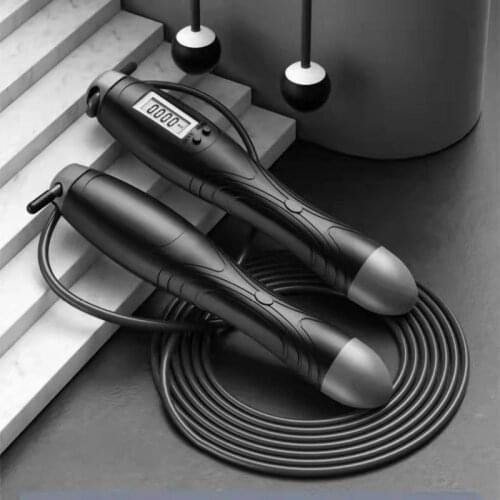Cordless Electronic Skipping Rope Gym Fitness Cordless Skipping Smart Jump Rope with LCD Screen Counting Speed Skipping Counter