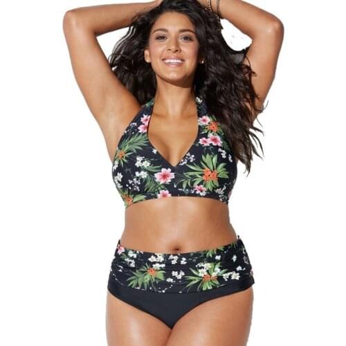 Bkning Plus Size Swimsuits Push Up Swimwear Women Halter Bathing Suit Large Big Monokini May Swimming Suits For Ladies Beachwear