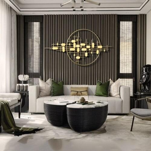 Sofa Porch Living Room Dining Room Background Wall Metal Three-dimensional Wall Decoration Wrought Iron Wall Hanging