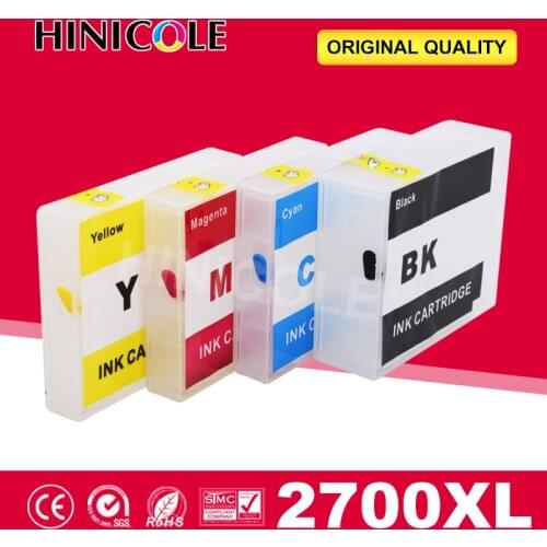 Hinicole Ink Cartridge Refillable MAXIFY IB4070 iB4170 MB5070 MB5170 MB5370 MB5470 Printer Cartridge For Canon PGI 2700