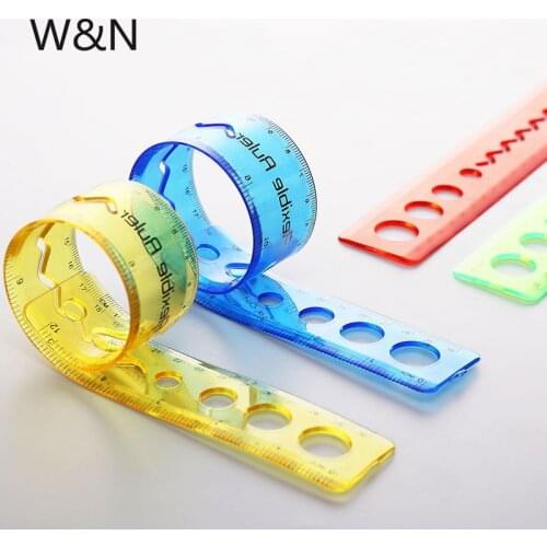 30cm Super Soft Ruler Flexible Creative Straight Ruler Plastic Drawing Tools Cute Study Supplies for Student Kawaii Stationery