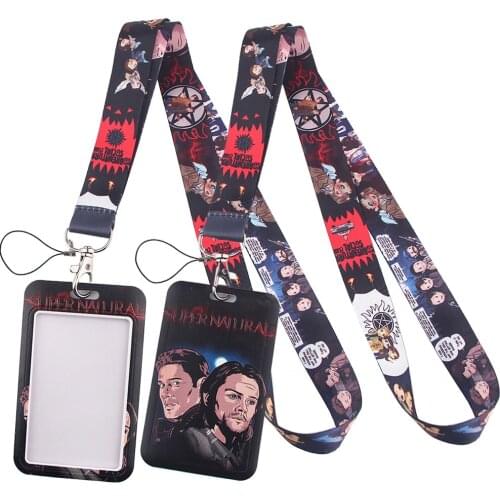LT38 Supernatural Lanyard For Keychain ID Card Cover Pass Gym Mobile Phone USB Badge Holder Key Ring Neck Straps Accessories