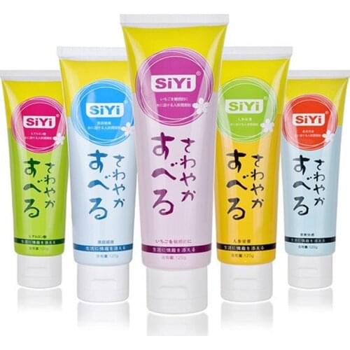 Sex Lubricant 120ml Gay Anal Lubrication Water-Based Sex Oil Vaginal Anal Gel Adults Sex Product Strawberry/Ginseng Flavor