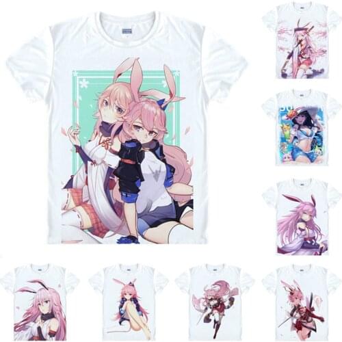 Coolprint Honkai Impact 3rd T Shirt Yae Sakura Yae no Sakura Men Casual TShirt Premium T-Shirt Printed Short Sleeve Shirts