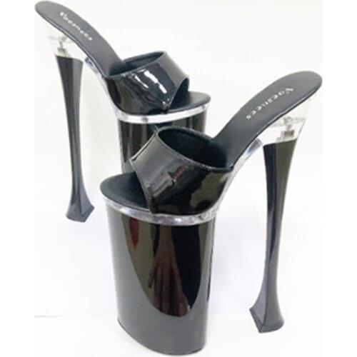 Hate the sky high nightclub super high heels 26CM car model slippers womens work shoes catwalk, steel pole dancing shoes