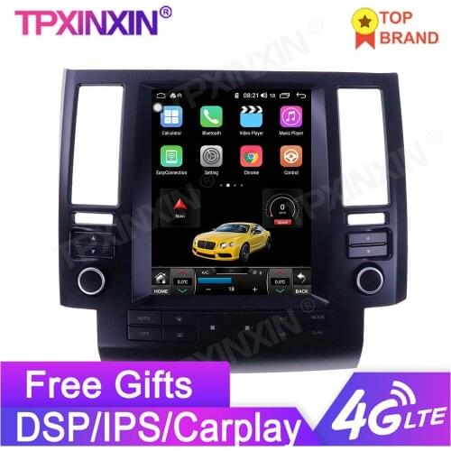 For Infiniti FX35 FX45 2003-2009 Android10 Tesla Radio Vertical Style Car Multimedia player Car GPS Navigation Recorder Headunit