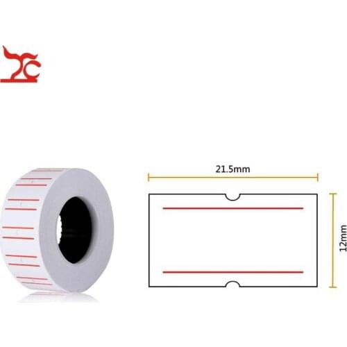 Retail 1 Roll 500PCS White Adhesive Price Tag Paper Price label Mark Sticker for MX-5500 Price Tag Gun lableller