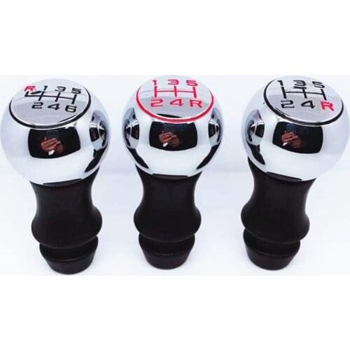 5 6 Speed Alloy MT Gear Shift Knob for Peugeot 206 306 106 307 308 301 308 807 Citroen C1 C2 C3 C4 Chrome Matte Accessories