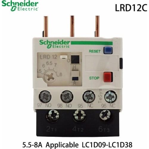 Schneider Electric LRD12C Contactor LR-D12C 5.5-8A LC1D Contactor Thermal Overload Relay Brand New Original Export