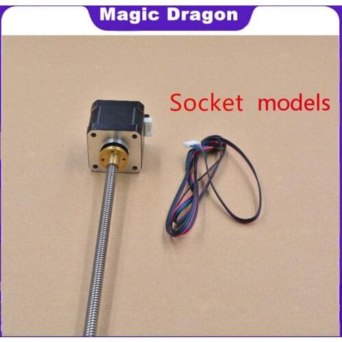 3d print motor nema17 stepper motor with T8 screw lead 2mm 8mm 300mm 42 motor 42BYGH mill cut cnc engraving machine 17HS4401S