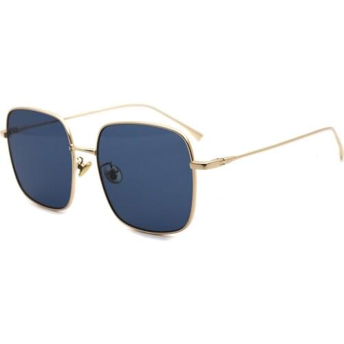 Designer Inspired Style Oversized UV400 Protective Fashion Popular Hot sell Square Metal Sunglasses Men Women MST7235