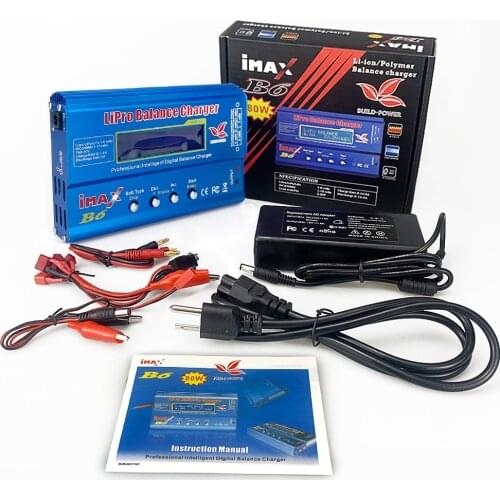 IMax B6 B6AC B3 Charger 80W Balance Charger Discharger For RC Helicopter Re-peak for NIMH/NICD Aircraft iMax B6 Charger 1S-6S