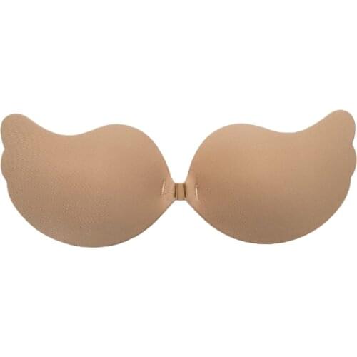 Womens Reusable Invisible Strapless Self Adhesive Silicone Push up Bra