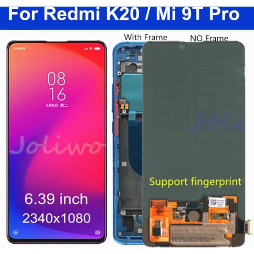 6.39" For Xiaomi Redmi K20 LCD Display Touch Screen Digitizer Assembly mi 9t pro for Xiaomi Mi 9T LCD for Redmi K20 Pro LCD