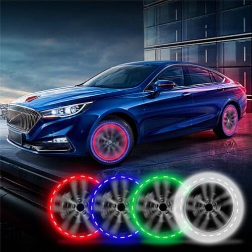 1PC ATV Motorcycle Car Accessories Solar Wheel Lights Decorative Lamp LED Tire Lights Colorful Valve Lights Modified Wheel Light