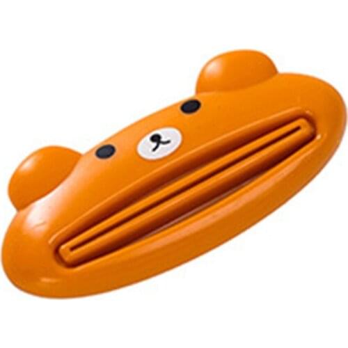 1 Pcs/lot Lovely Animal Tube Squeezer Easy Squeeze Paste Dispenser Cartoon Bathroom Dispenser Toothpaste Free Shipping