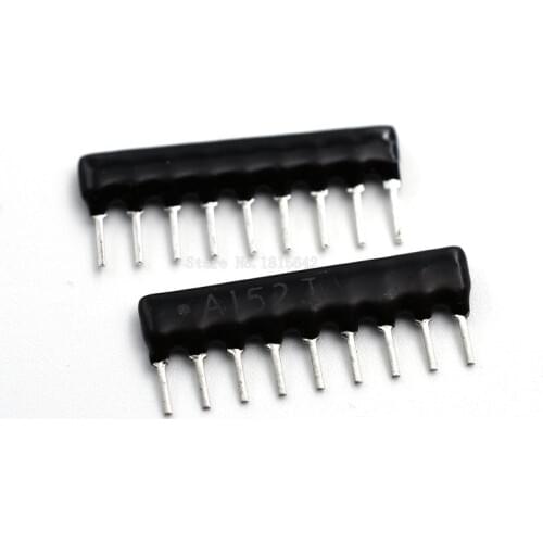 30PCS DIP Exclusion Network Resistor Array 9Pin 1K5 1.5K ohm A152J 1.5KR Resistance Network Array A09-152J