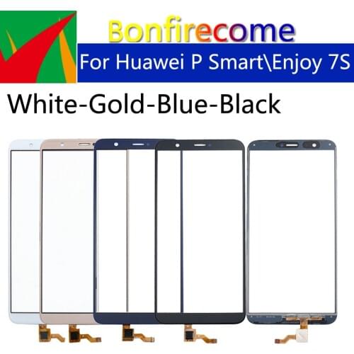 10Pcs\lot Touchscreen For Huawei P Smart FIG-LX1 LX2 LA1 Touch Screen Panel Sensor Digitizer For Enjoy 7S Display Front Glass