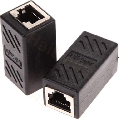 10PCS RJ45 Coupler In-Line Coupler Cat7/Cat6/Cat5e Ethernet Cable Extender Adapter Female to Female