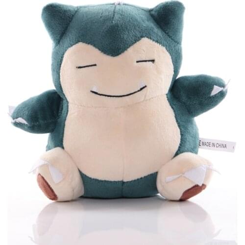 17cm TAKARA TOMY Pokemon Snorlax Plush Toys Soft Stuffed Animals Toys Doll Gifts for Children Kids