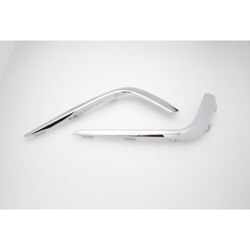 2 Pcs/Pair RH and LH electroplate chrome front bumper molding fog light lamp cover trim for Buick Envision 2016