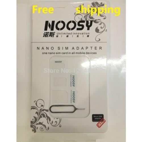 5pcs/lot 4 in 1 multi-function Nano Sim Card Adapters + Micro Sim + Stander Sim Card SIM Card & Tools With Retail Box
